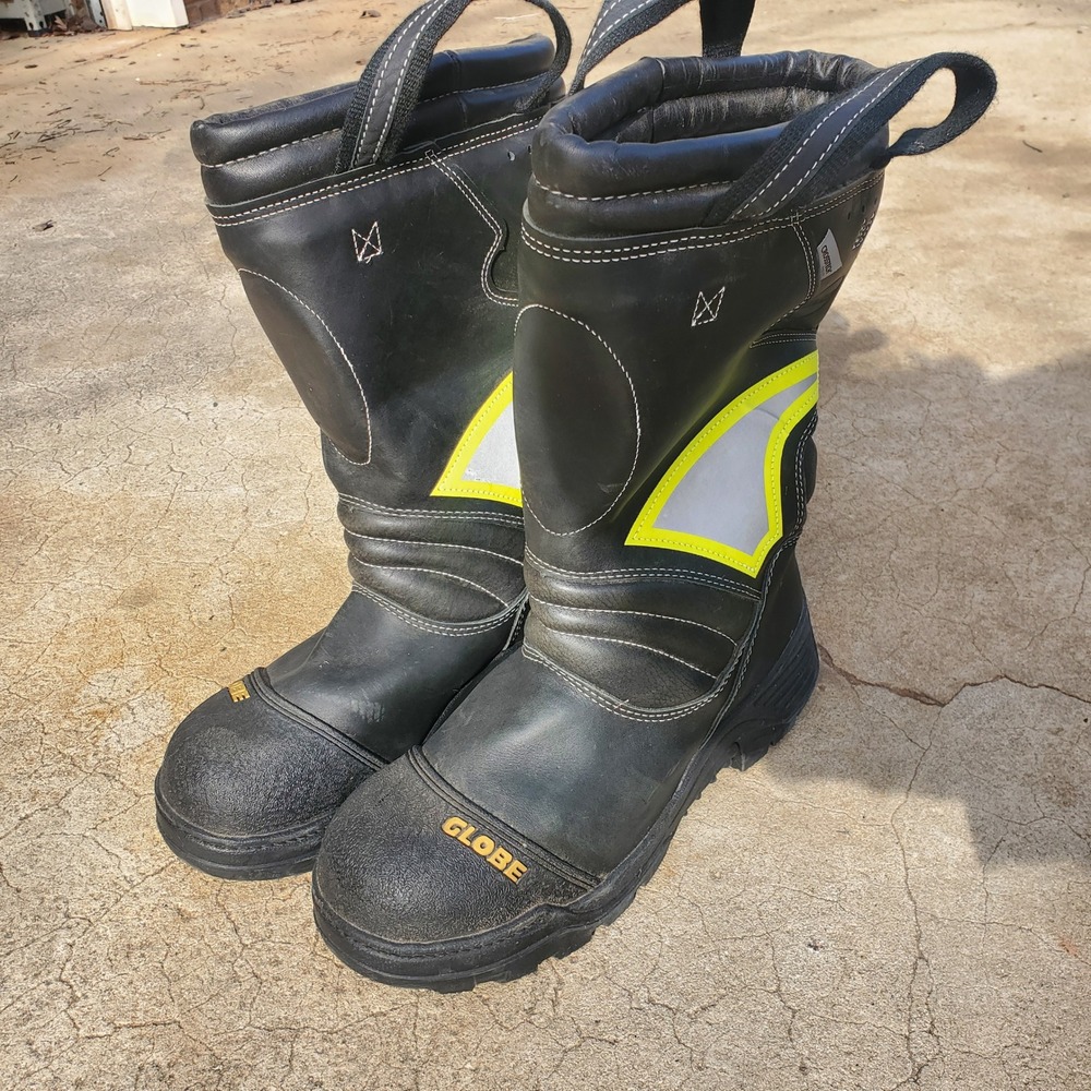 Globe Shadow Structural Fire Boots Black Leather … - image 6